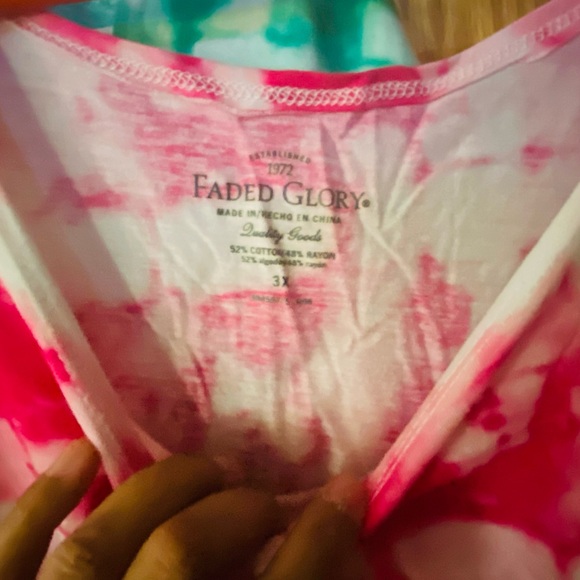 Flowy Tie-Dye Shirts! Plus Size - Picture 3 of 4